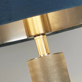 Veioza/Lampa de masa design decorativ London argintiu/teal