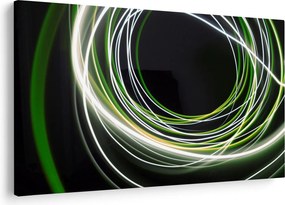 Obraz cu linii verzi (90x60 cm)