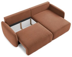 Colțar cărămiziu extensibil/cu spațiu de depozitare (cu colț pe partea dreaptă) Kalena – Makamii