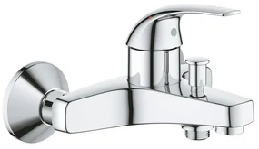 Baterie cada-dus monocomanda Grohe Baucurve crom lucios