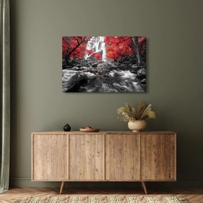 Tablou - Cascade în peisajul de toamnă (90x60 cm)