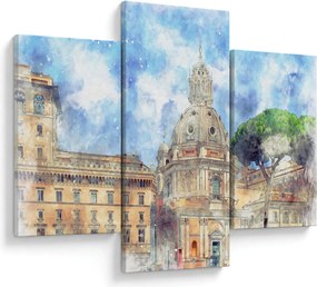 Tablou - Biserica Santa Maria di Loreto, Roma, Italia (90x60 cm)