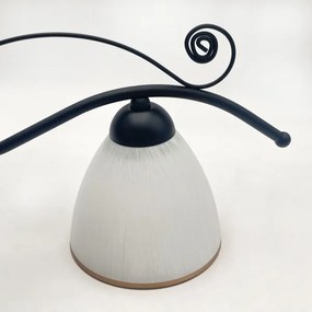 Lustră pe lanț RETRO 2xE27/60W/230V negru mat