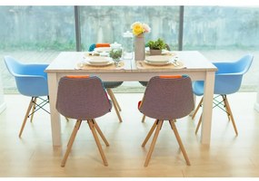 Scaun, ţesătură patchwork/lemn, KIMA NEW TYP 2