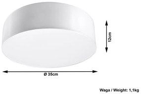 Plafonieră Sollux Atis Ceiling, alb