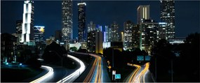Tabloul metropolei nocturne (120x50 cm)