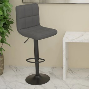 vidaXL Scaun de bar, gri închis, material textil