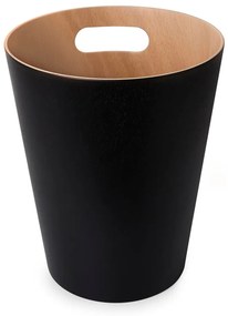 Coș de gunoi Umbra Woodrow, 7,5 l, negru