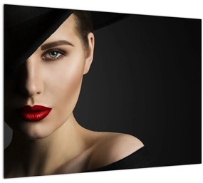 Tablou - Portretul femeii cu pălărie (70x50 cm)