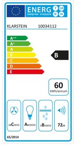 Gloria, hota, 60 cm, 580 m³ / h, RGB, negru / argintiu
