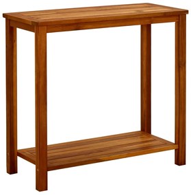 vidaXL Masă consolă de grădină 80x35x75 cm lemn masiv de acacia