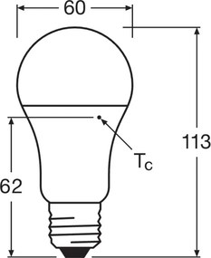Set de 10 becuri LED CLASSIC A75 E27/10W/230V 4000K - Osram