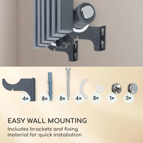 Besoa Delgado 120 x 25, radiator, 508 W, apă caldă, 1/2 ", 4 - 10 m², gri