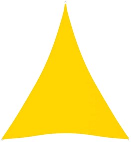 Parasolar, galben, 5x6x6 m, tesatura oxford, triunghiular Galben, 5 x 6 x 6 m