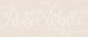 Fototapet, Plantain Lilies, Warm Beige, Rebel Walls