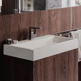 Lavoar suspendat Omnires Thasos M+ alb 70 cm