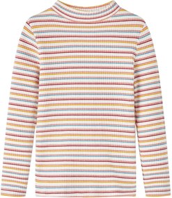 vidaXL Tricou de copii cu mâneci lungi, ecru, 116