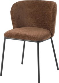 Set 2 scaune stil retro LYON tesatura maro
