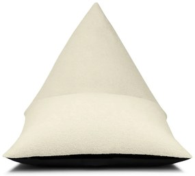 Fotoliu puf pentru copii crem cu tapițerie din țesătură bouclé Razzy – SLOWDOWN