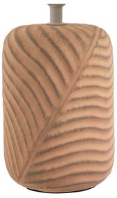 Veioză cărămizie/crem cu abajur textil (înălțime 39 cm) – Casa Selección