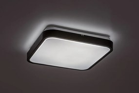 Plafoniera LED baie IP44 Alenzo 29x29cm negru/alb