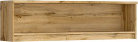 Raft NUIS, stejar wotan, PAL laminat, 135x29x38 cm