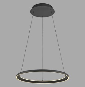 Schöner Wohnen 15570-18-LED QUILLO, lustră suspendată pe cablu LED, dimabilă, 36 W, 230 V, Ø 60 cm, negru