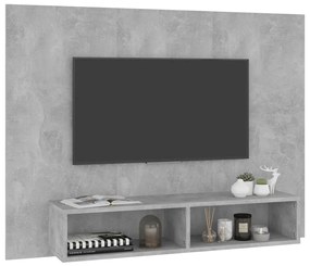 Comoda TV de perete, gri beton, 120x23,5x90 cm, PAL 1, Gri beton