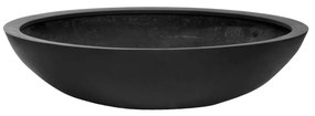 Ghiveci Jumbo Bowl, culoare negru, dimensiuni multiple - PotteryPots Mărime: M - v. 22 cm, ⌀ 85 cm