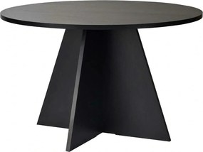 Masa VIRELLA, negru, PAL, 120x120x75 cm