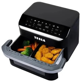 Friteuză cu aer cald dublă digitală multifuncțională TESLA Electronics AirCook 10 l 2400W/230V