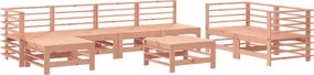 vidaXL Set mobilier relaxare grădină, 8 piese, lemn masiv Douglas