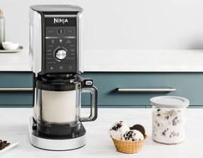 Masina de inghetata Ninja Creami Deluxe NC502EU, 800W, 10 programe, 2 recipiente 709 ml, CREAMify, Negru