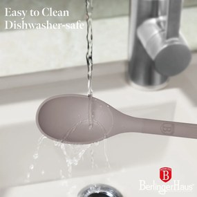 Set 5 ustensile bucatarie cu suport Taupe Berlinger Haus BH 8618