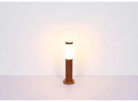 Aplica de exterior optic lemn, din oțel inoxidabil, 1 bec, dulie E27, 3157W, Globo