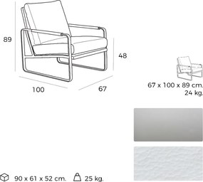 Fotoliu elegant, design LUX Emma AC-SF399