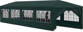 vidaXL Cort de petrecere, verde, 3 x 12 m