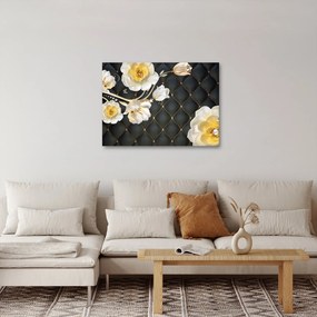 Tablou - Imagine cu flori de trandafir alb (70x50 cm)