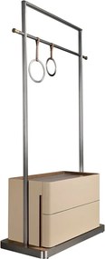 Suport pentru haine bara cu inele si sertare Coat Rack
