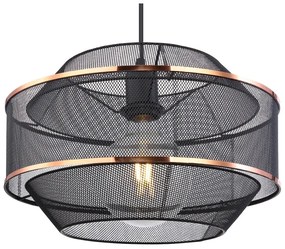 Lustra/ Pendul metal negru/auriu BELLONA