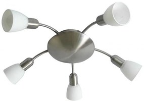 Lustra, Plafonier cu 5 spoturi, diam.53cm, crom satinat, Soma 6305 RX