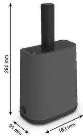 Lopățică cu suport pentru litieră 9x16 cm Biala - Rotho