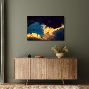 Tablou cu parașutiști în ceruri (90x60 cm)