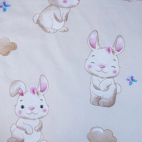 Lenjerie de pat pentru copii galbenă din bumbac pentru pătuț 100x135 cm Bunny "Star" – Jerry Fabrics