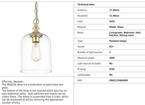 Lustra/Pendul design decorativ PRAGUE