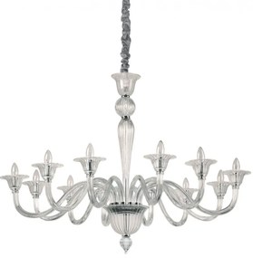 Candelabru elegant cu 12 brate BRIGITTA SP12 TRASPARENTE 199375 IDL