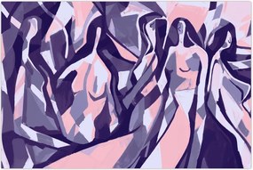 Tablou - Abstract, femei (90x60 cm)
