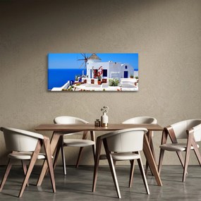 Tablou - Casă mică în Grecia (120x50 cm)