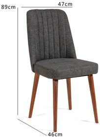 Scaun Vlasta (Nuc + Antracit). 1072189