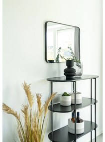 Vita Raft oval, 4 rafturi, negru, cadru negru 85x36x111 cm